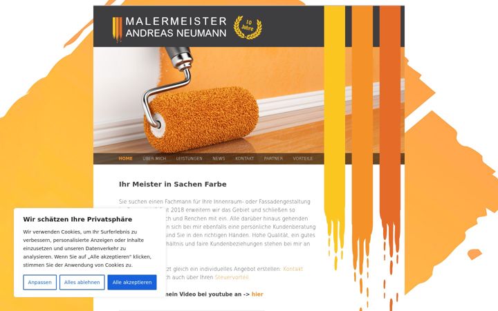 Screenshot of malermeister-neumann.eu