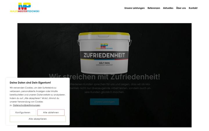 Screenshot of malermeister-pedowski.de