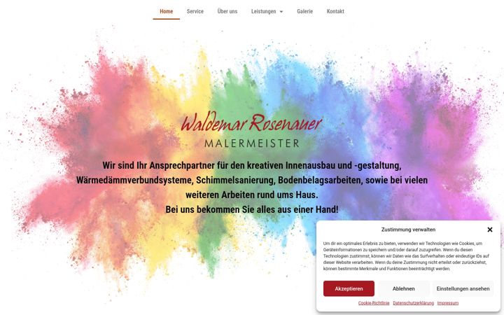 Screenshot of malermeister-rosenauer.de