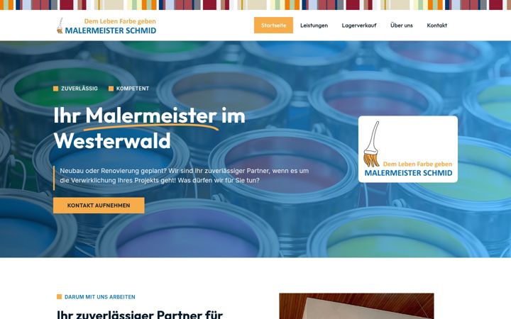Screenshot of malermeister-schmid.de