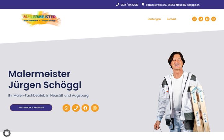 Screenshot of malermeister-schoeggl.de
