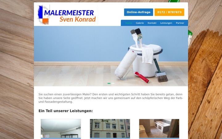 Screenshot of malermeister-sven-konrad.de