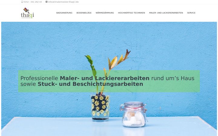 Screenshot of malermeister-thaqi.de