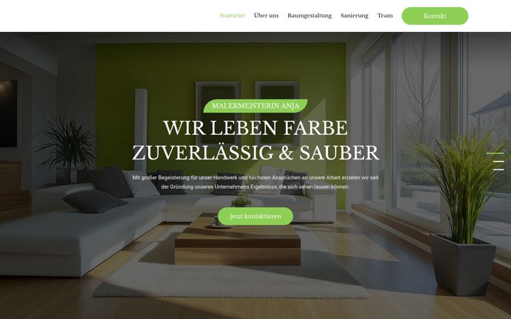 Screenshot of malermeisterin-anja.de