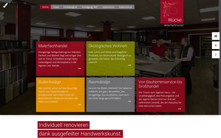 Screenshot of malermuecke.de