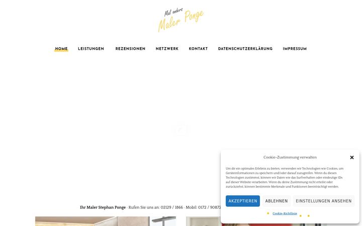 Screenshot of malerponge.de