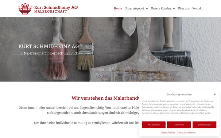 Screenshot of malerschmidheinyag.ch