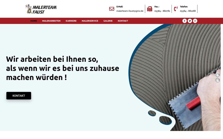 Screenshot of malerteam-faust.de