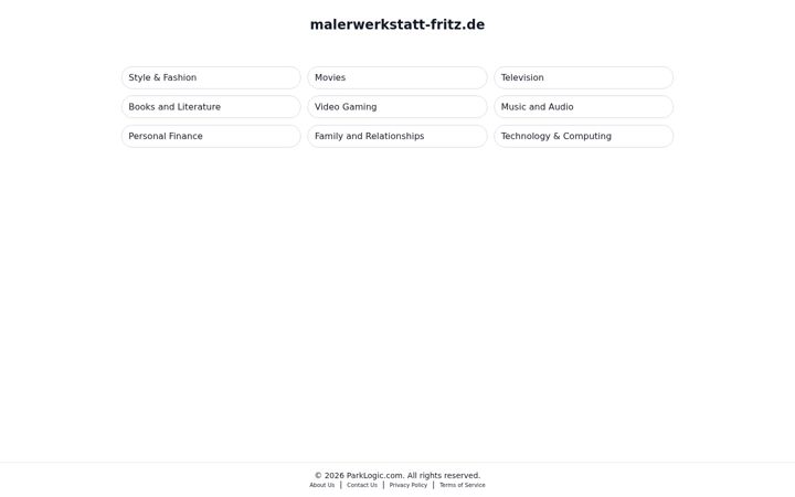 Screenshot of malerwerkstatt-fritz.de