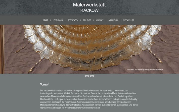 Screenshot of malerwerkstatt-rackow.de