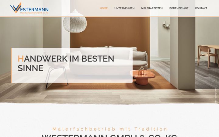Screenshot of malerwestermann.de