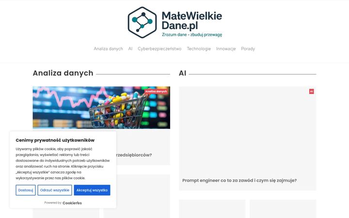 Screenshot of malewielkiedane.pl