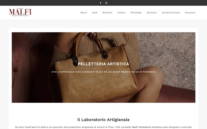 Screenshot of malfipelletteria.it