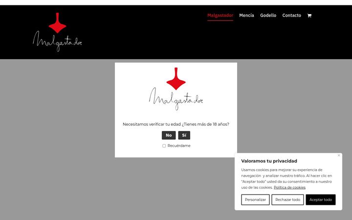 Screenshot of malgastador.es