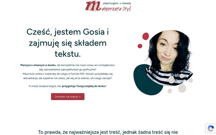 Screenshot of malgorzatastys.pl
