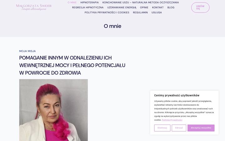 Screenshot of malgorzataswider.pl