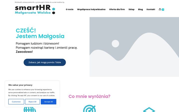 Screenshot of malgorzatawolska.pl
