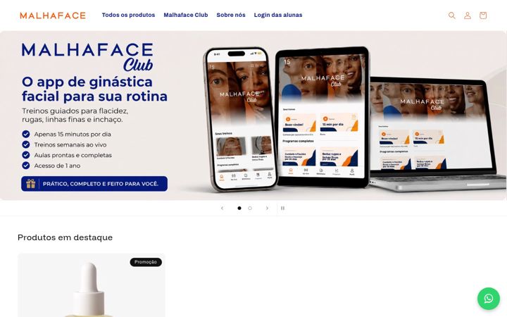 Screenshot of malhaface.com