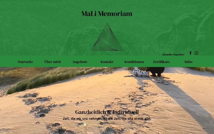 Screenshot of mali-memoriam.de
