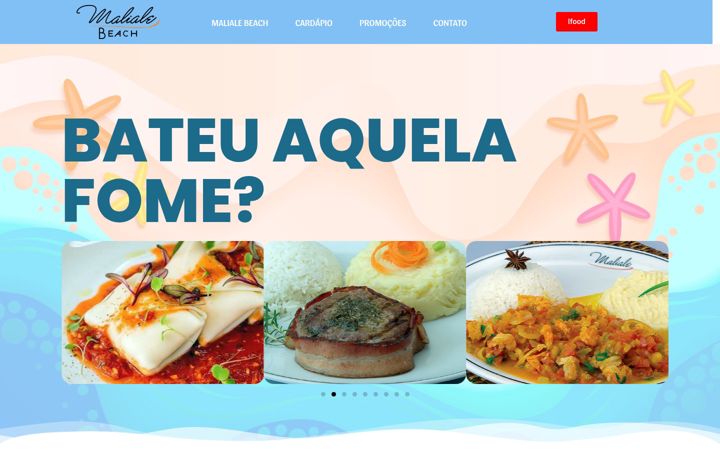 Screenshot of malialebeach.com.br