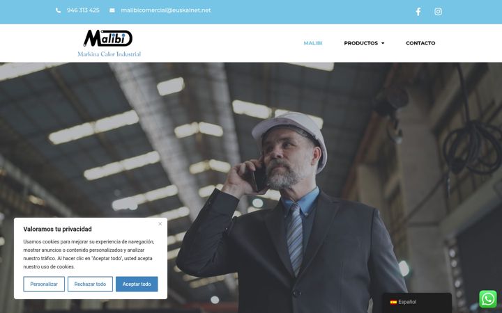 Screenshot of malibimarkina.com