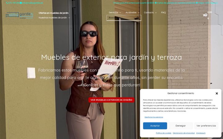 Screenshot of malibugarden.es