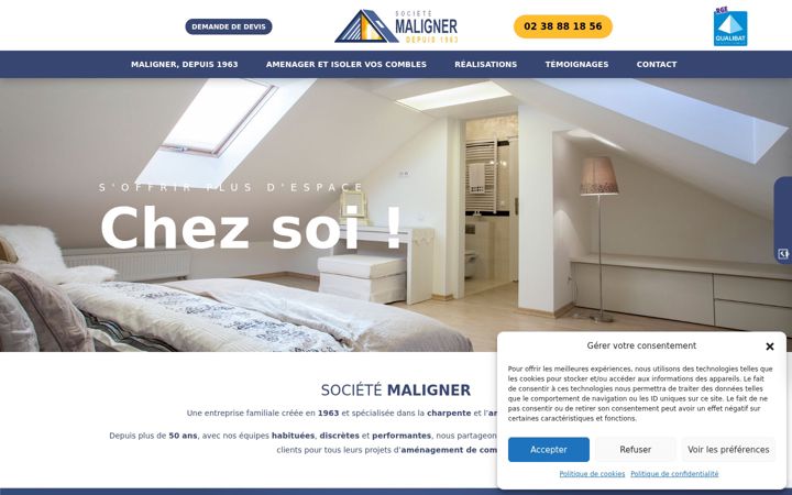 Screenshot of malignerorleans.fr