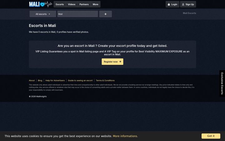 Screenshot of malihotgirls.com