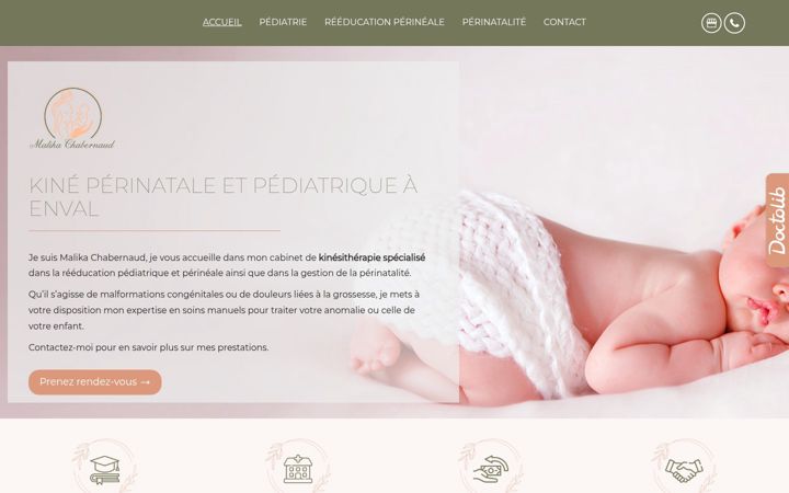 Screenshot of malika-chabernaud-kinesitherapeute.fr