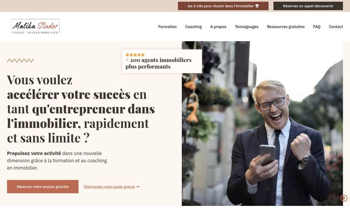 Screenshot of malikastuder.fr