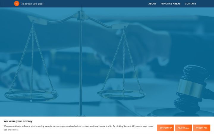 Screenshot of maliklawoffices.com