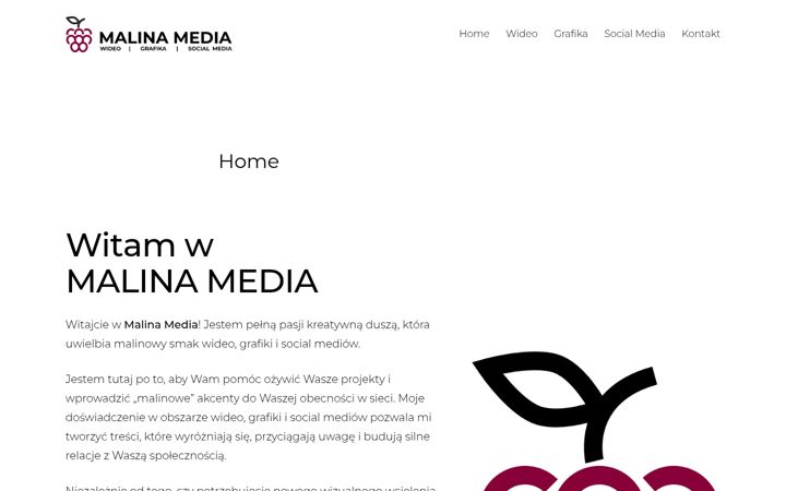 Screenshot of malinamedia.pl