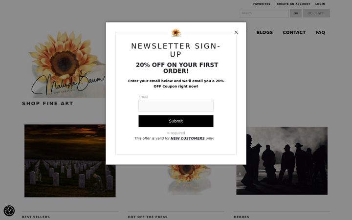Screenshot of malindabaum.com