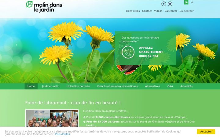 Screenshot of malindanslejardin.be