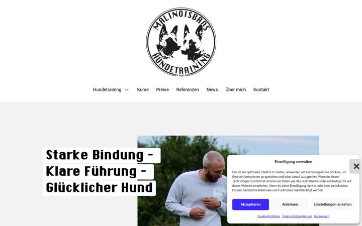 Screenshot of malinoisbros.com