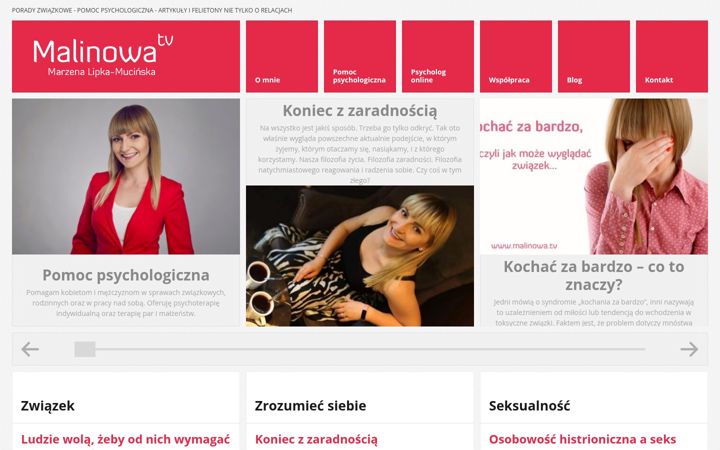 Screenshot of malinowa.tv