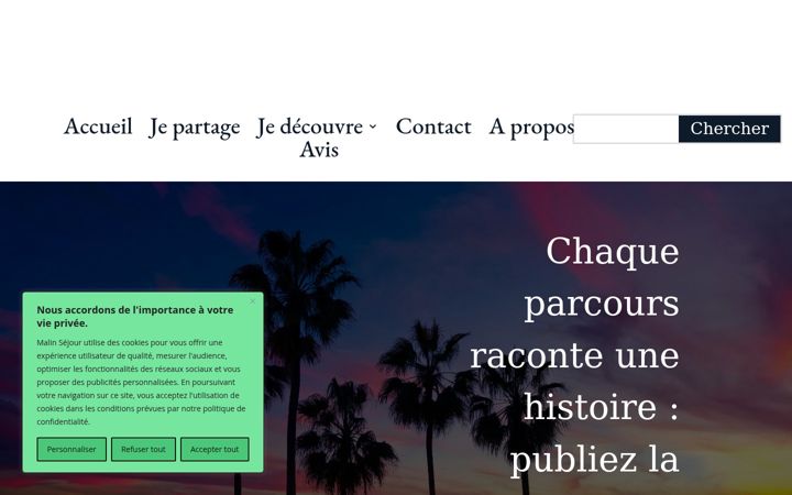 Screenshot of malinsejour.com