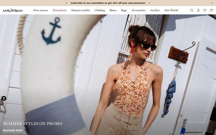 Screenshot of maliparmi.com