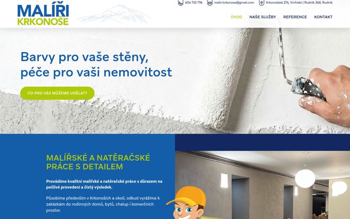 Screenshot of maliri-krkonose.com