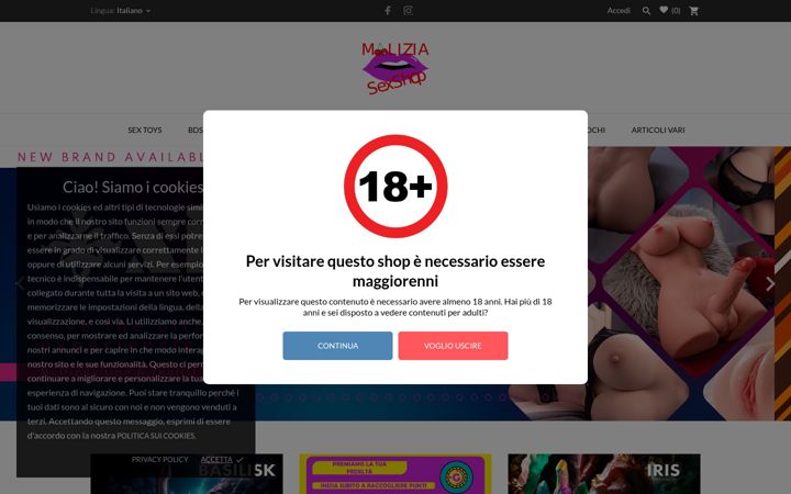 Ekrano kopija maliziasexshop.com