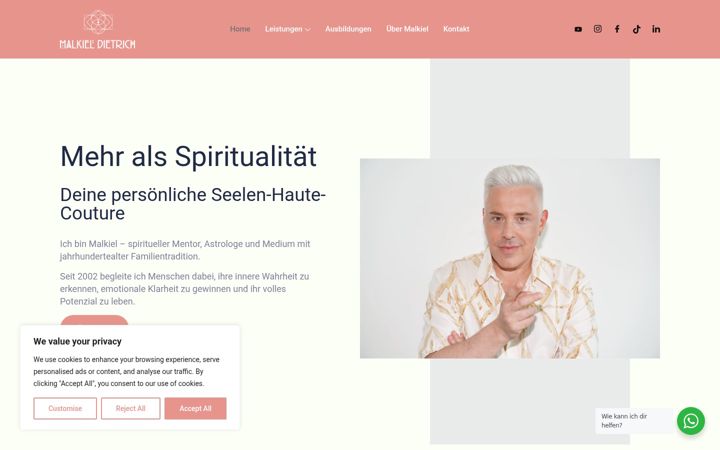 Screenshot of malkiel-dietrich.com