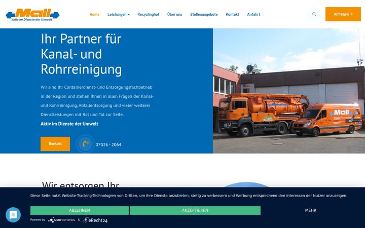 Screenshot of mall-entsorgung.de