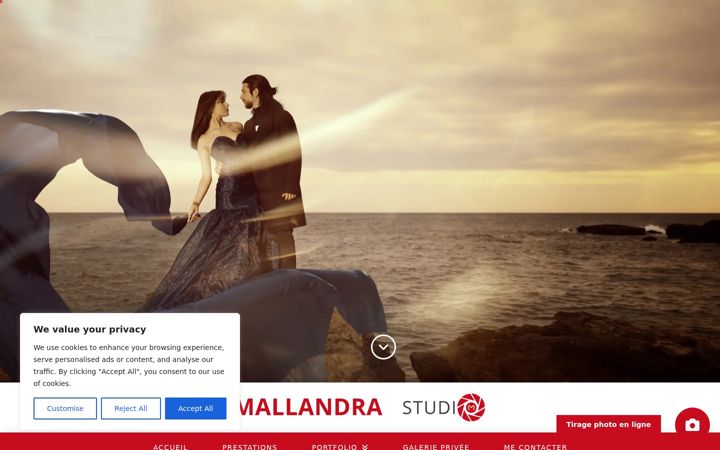 Screenshot of mallandraphotos.fr