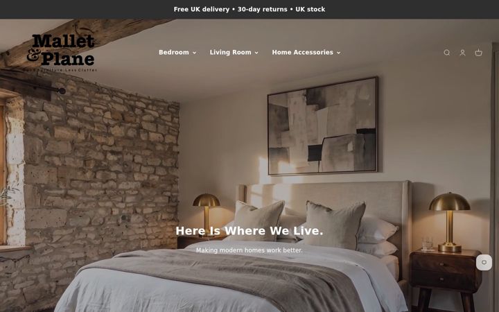 Screenshot of malletandplane.com