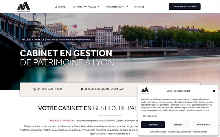 Screenshot of malletconseils.fr