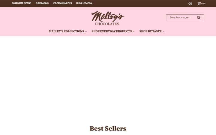 Screenshot of malleys.com