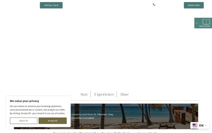 Screenshot of malliouhana.com
