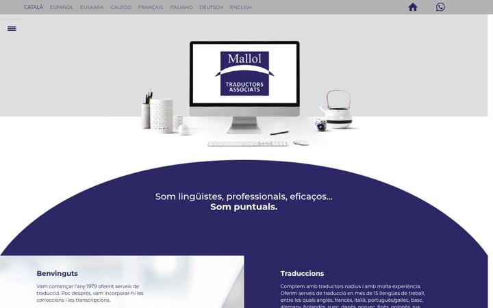 Screenshot of malloltraductors.com