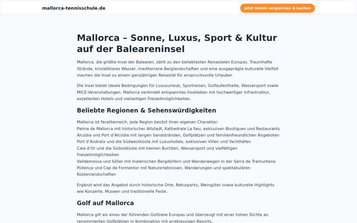 Screenshot of mallorca-tennisschule.de