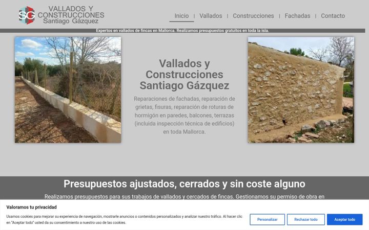 Screenshot of mallorcaconstrucciones.es
